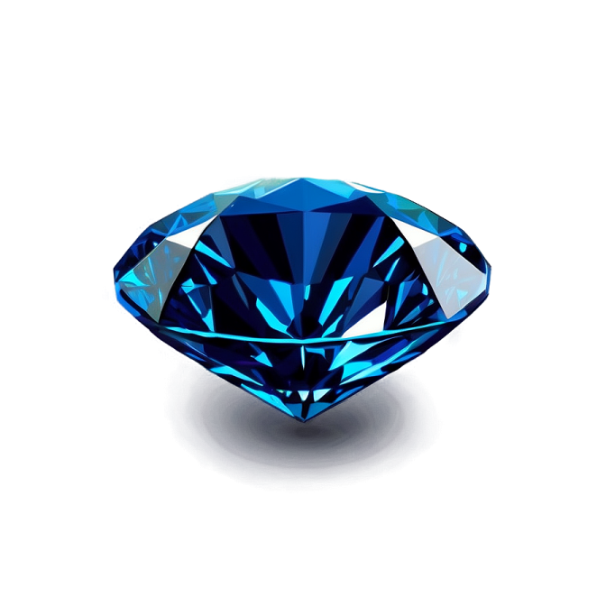 a blue diamond on white background