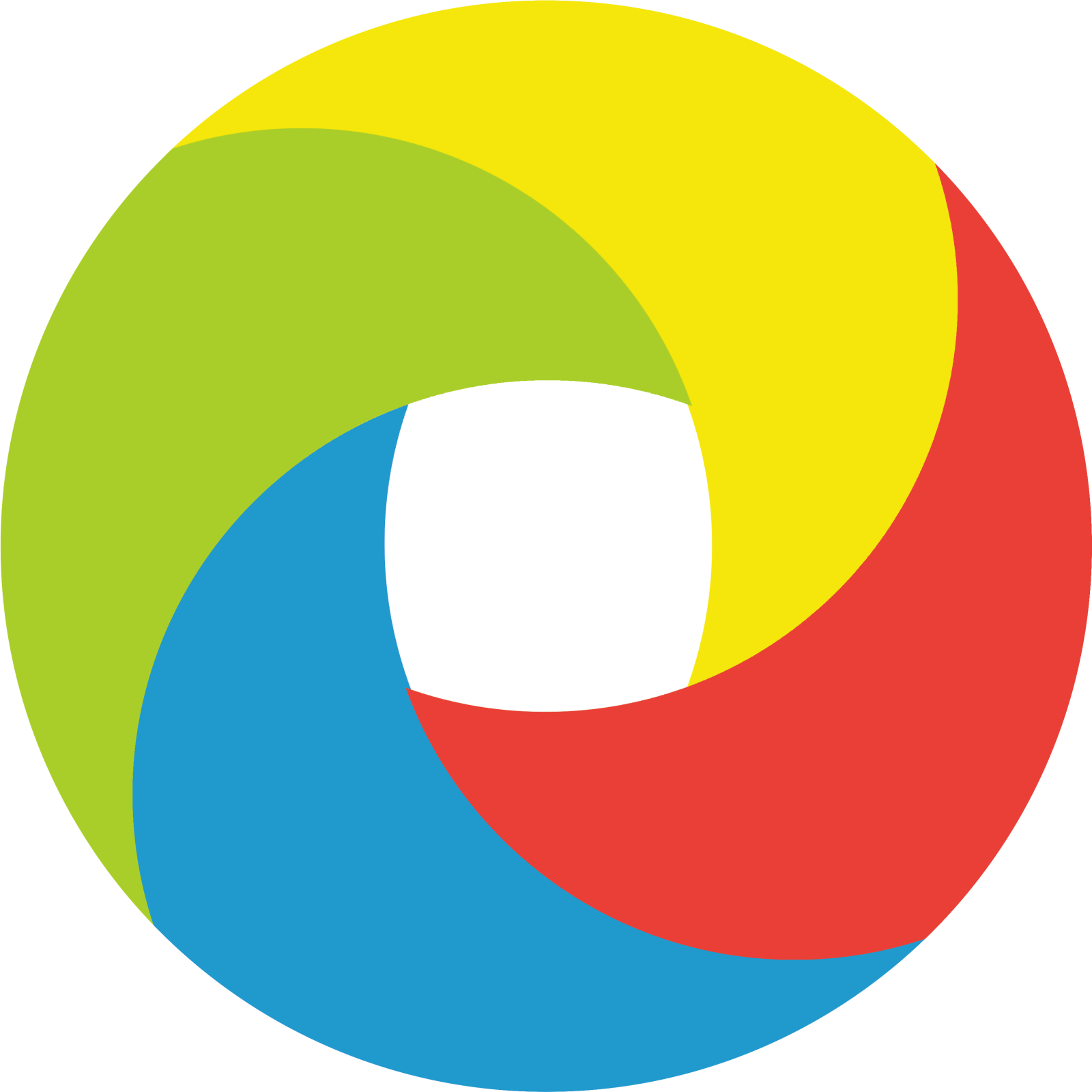a colorful circle with the letter o on it