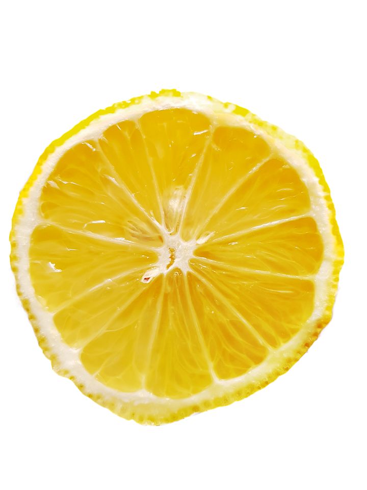 a slice of lemon