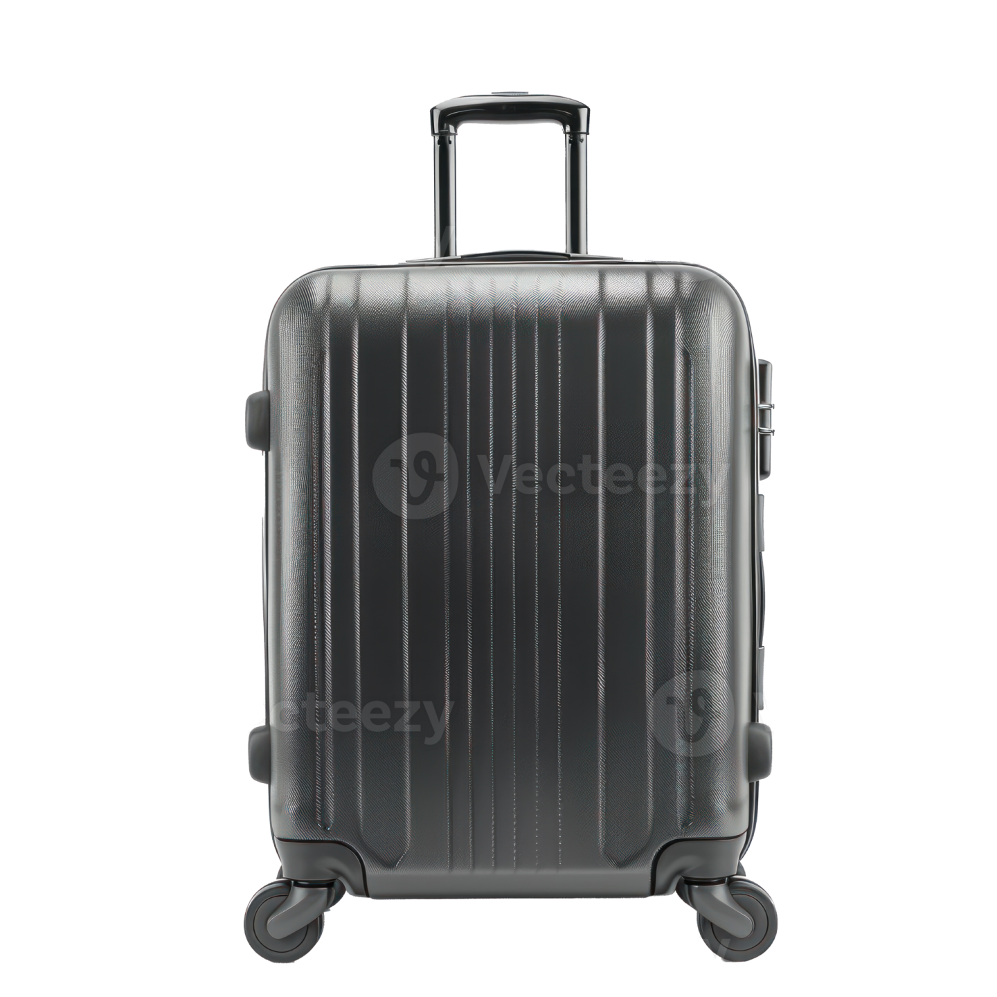 a black suitcase on wheels