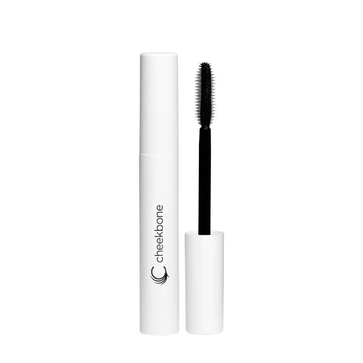 a mascara on a white background