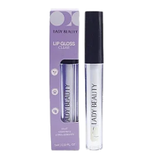 a bottle of lip gloss on a white background