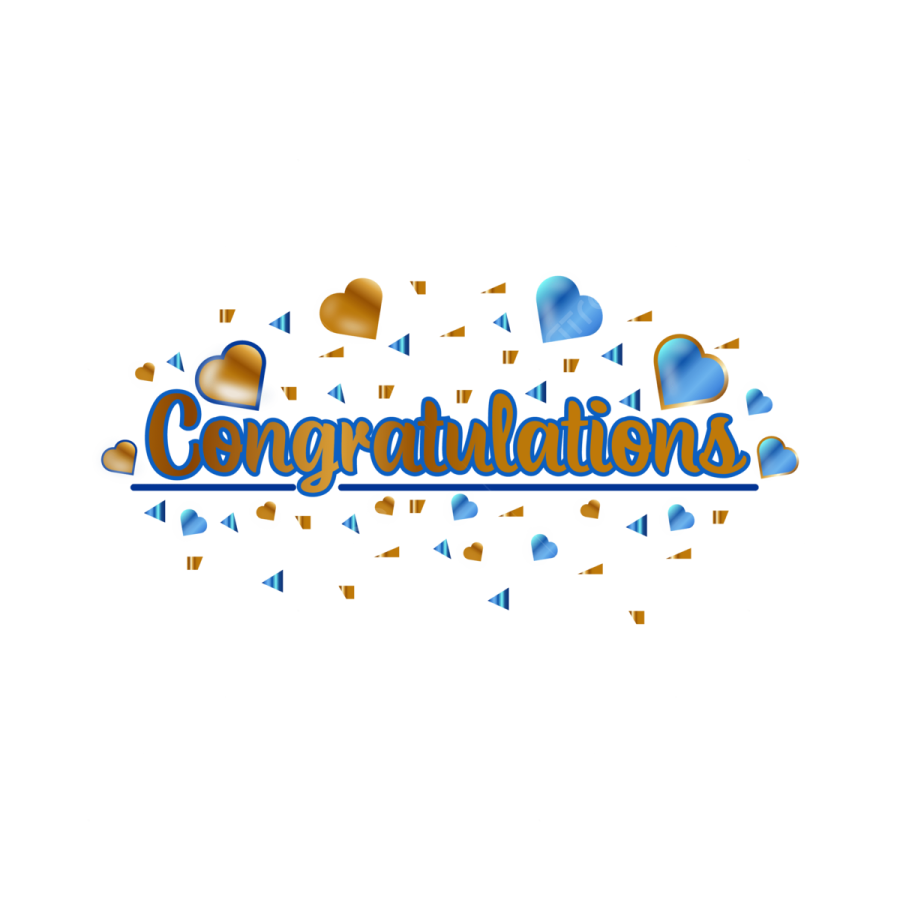 congratulations with hearts and cons