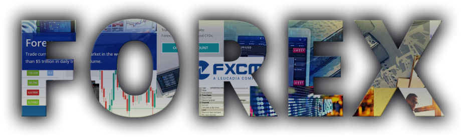 the word forex with many different images