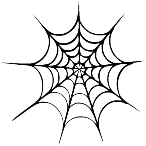 spider web coloring pages