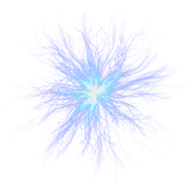 an abstract blue and white flower on a white background