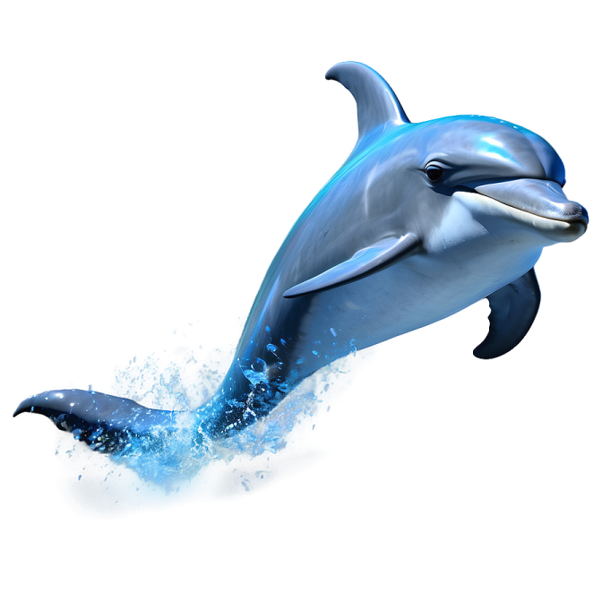 a dolphin jumping out of the water
