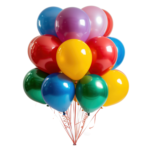 a bunch of balloons