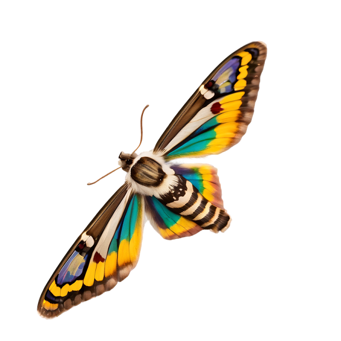 a colorful butterfly on a white background