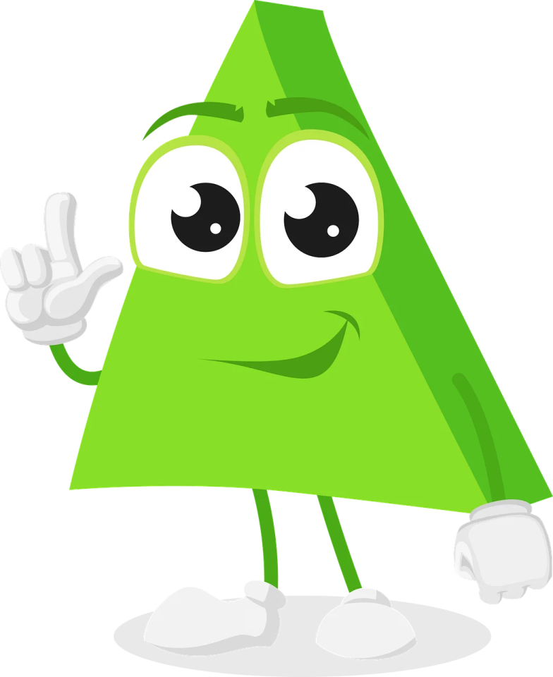 a green christmas tree with a thumbs up