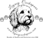 a black and white drawing of a dog