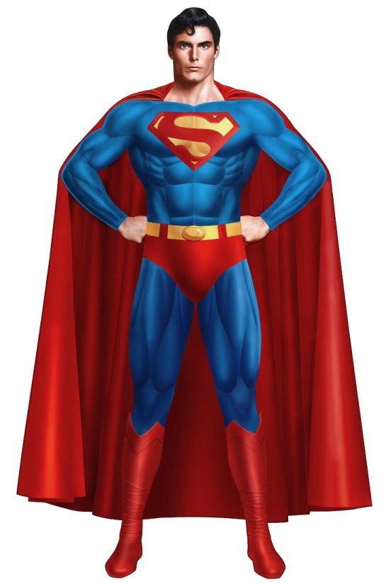 a man dressed as superman