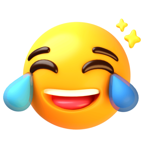 a smiley face with tears on it's cheeks