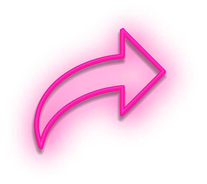 a pink arrow icon on a white background