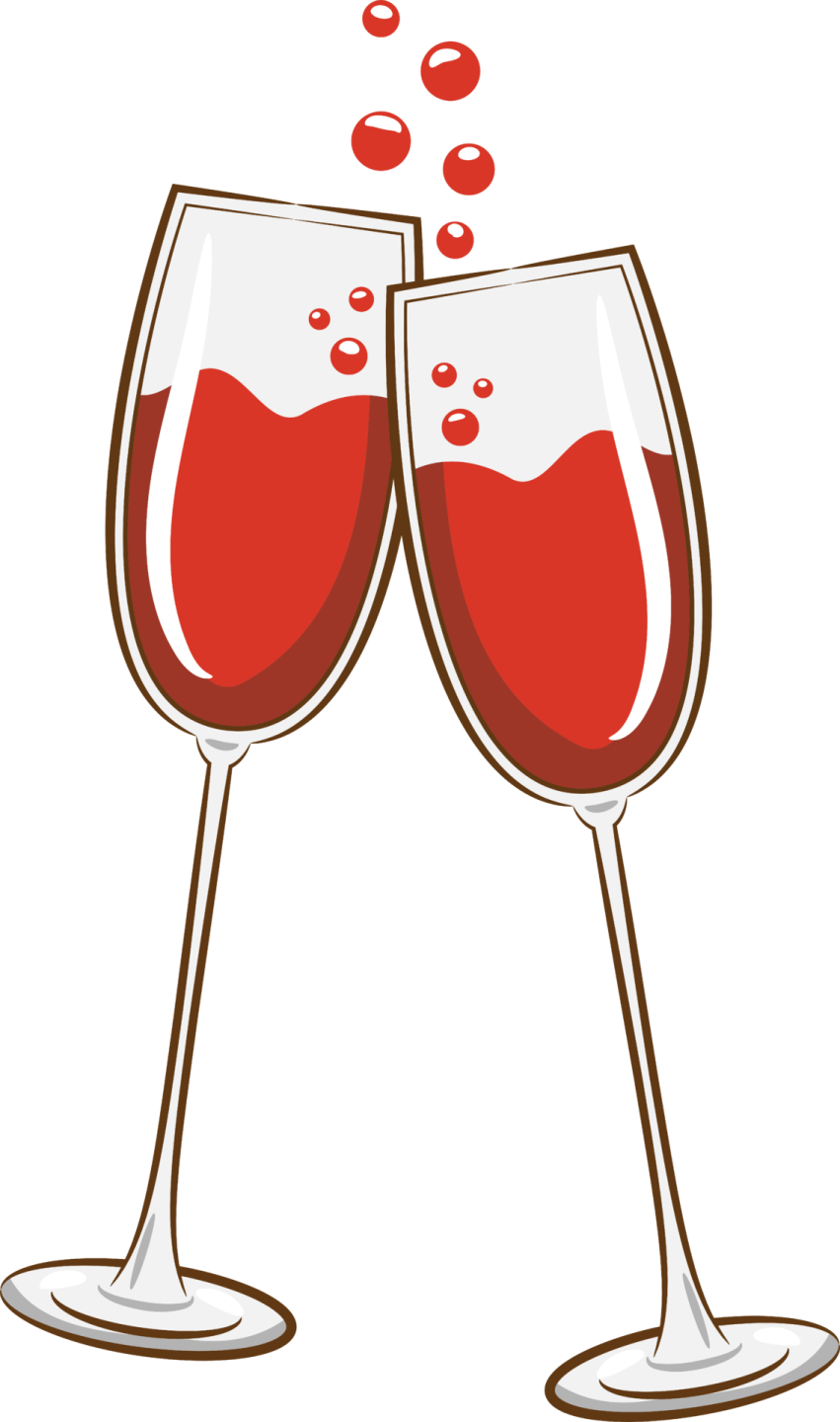 two glasses of red wine