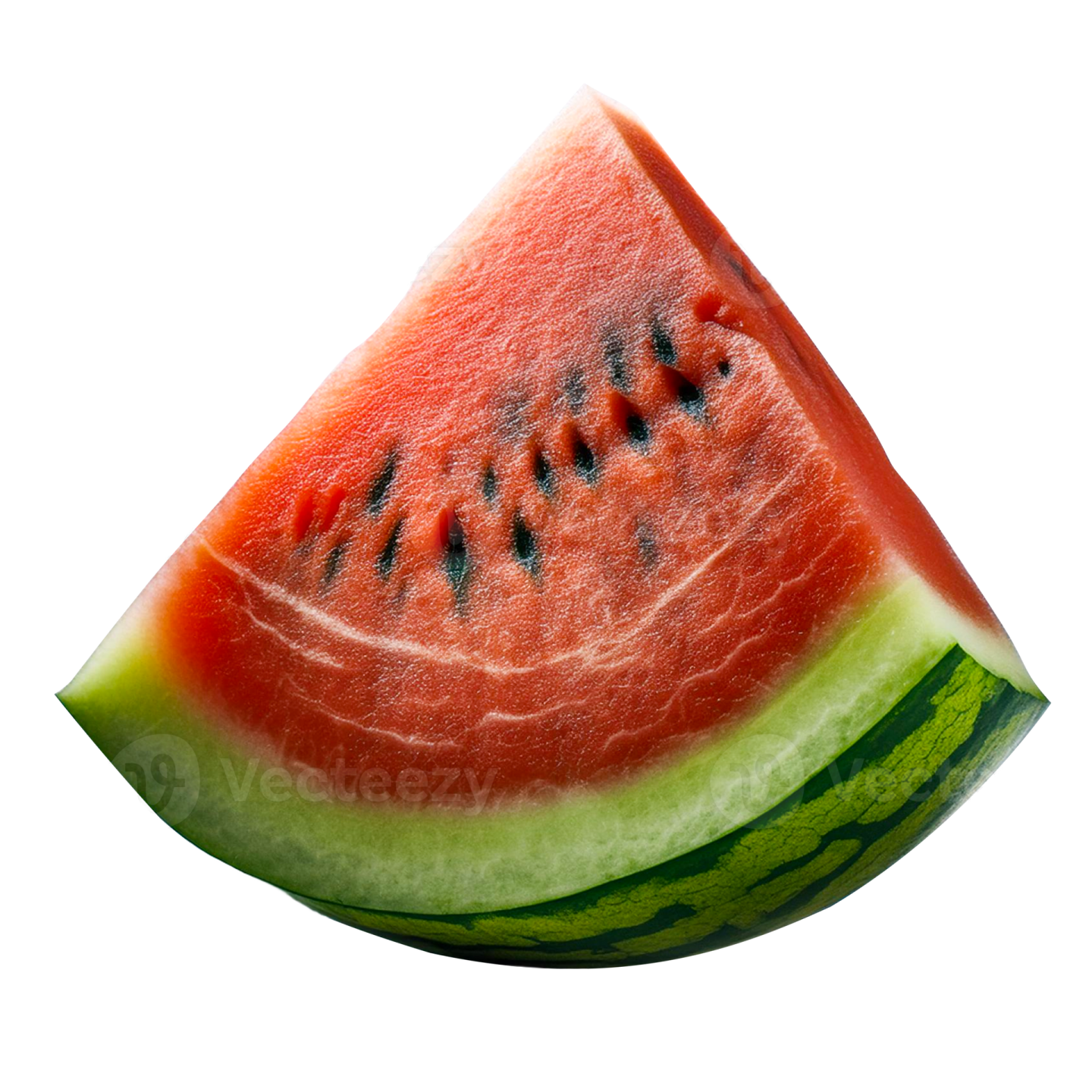 a slice of watermelon on a white background