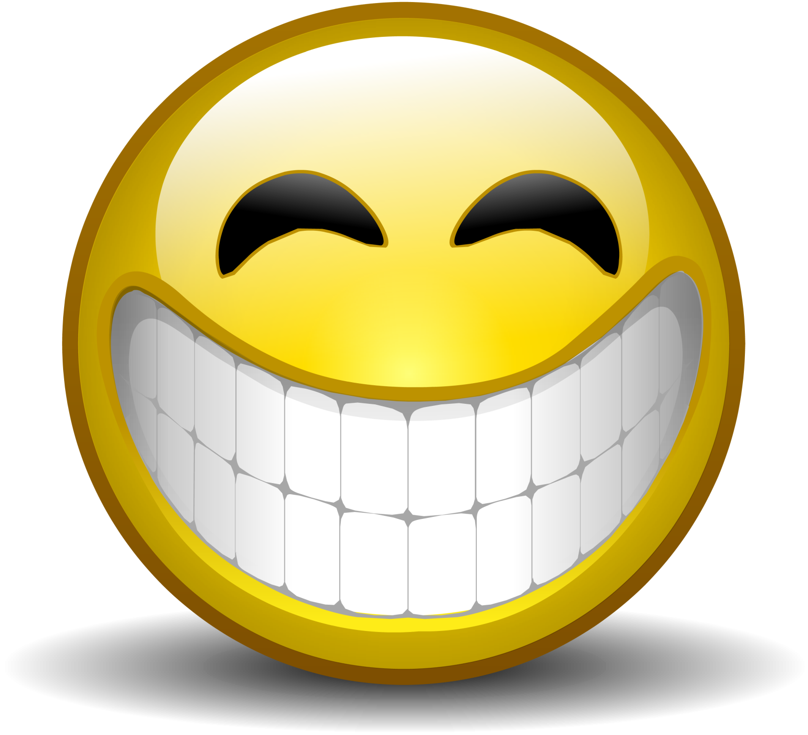 a smiley face with a big smile on it's face