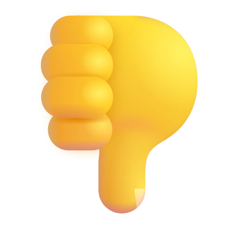 a yellow light bulb with a thumb on it