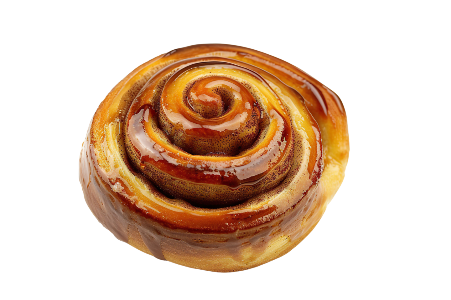 a close up of a pastry on a white background