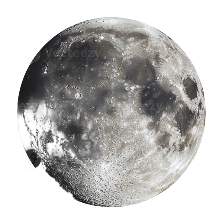 an image of the moon on a white background