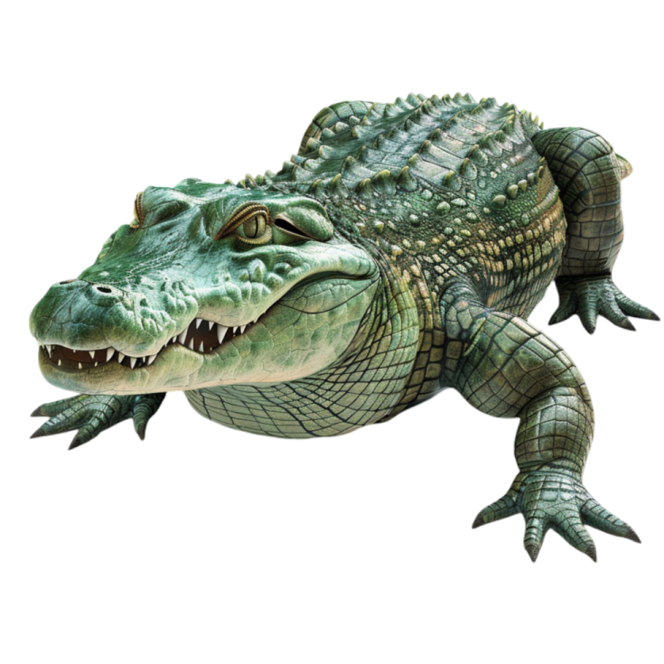 an alligator with its mouth open