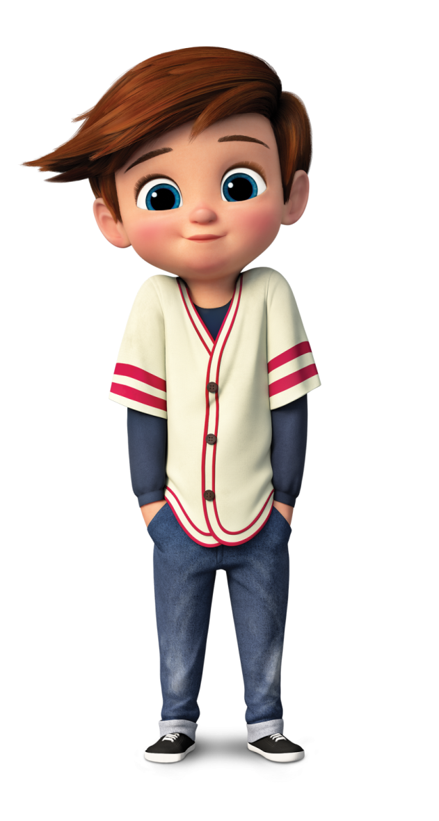 a cartoon character in a baseball uniform
