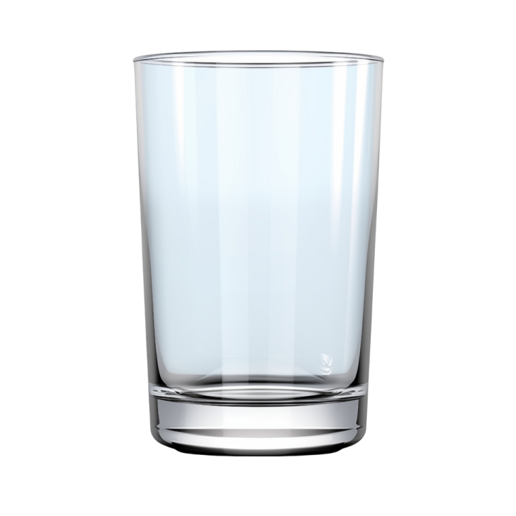 a shot glass on a white background