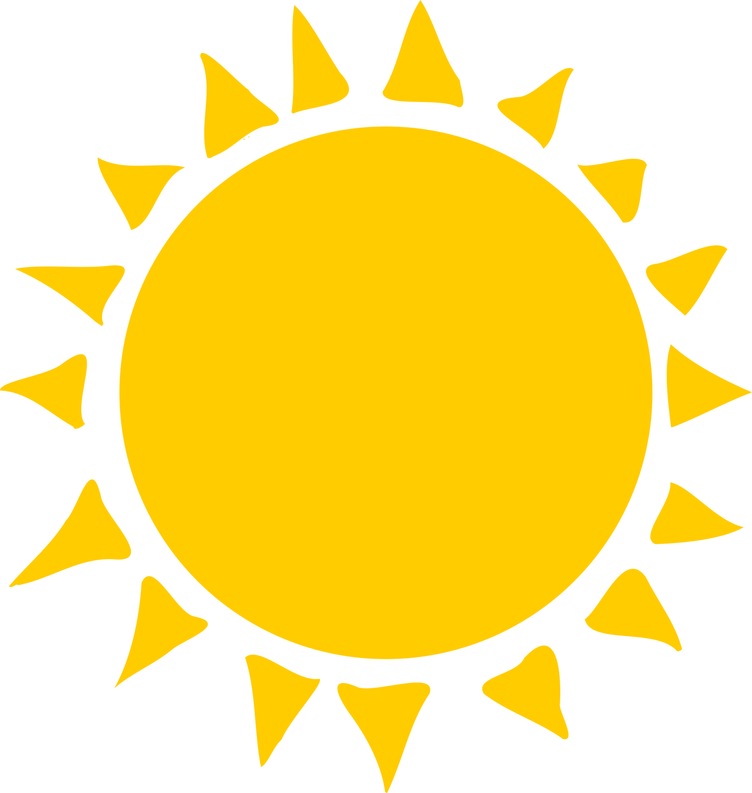 a yellow sun icon