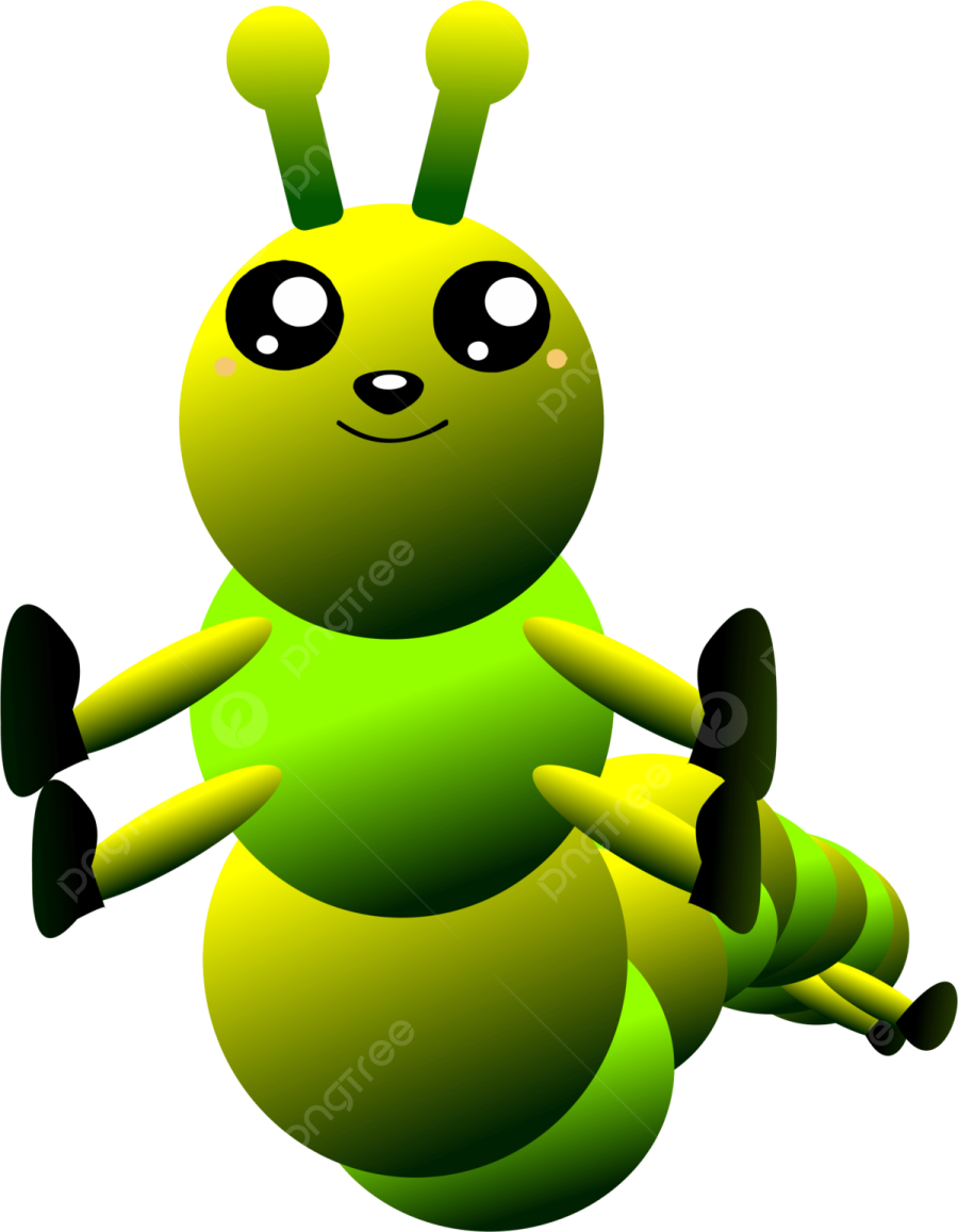 a green and yellow cartoon character sitting on the ground