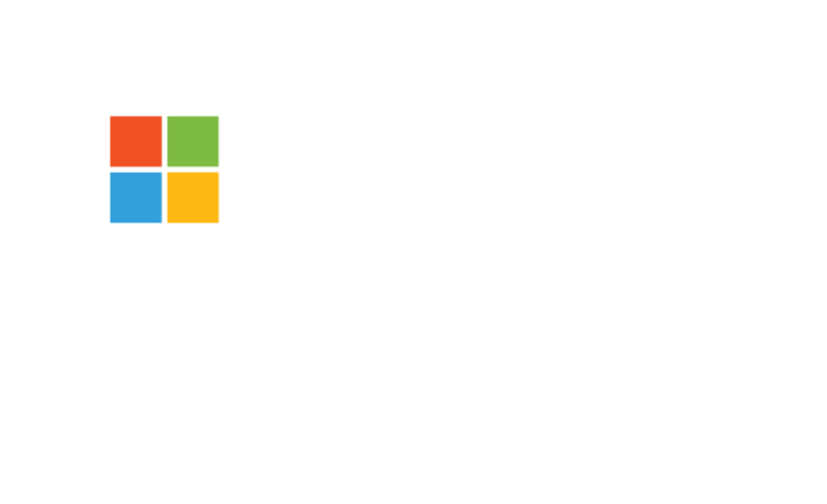 a white background with the microsoft logo