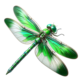 a green dragon on a white background