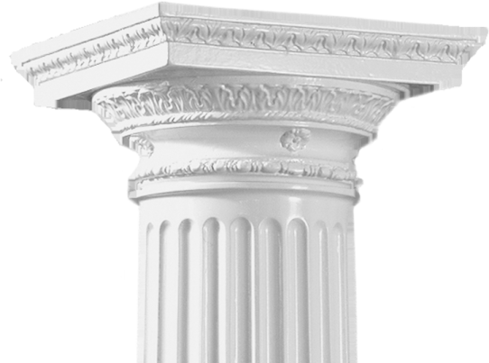 an image of a white column