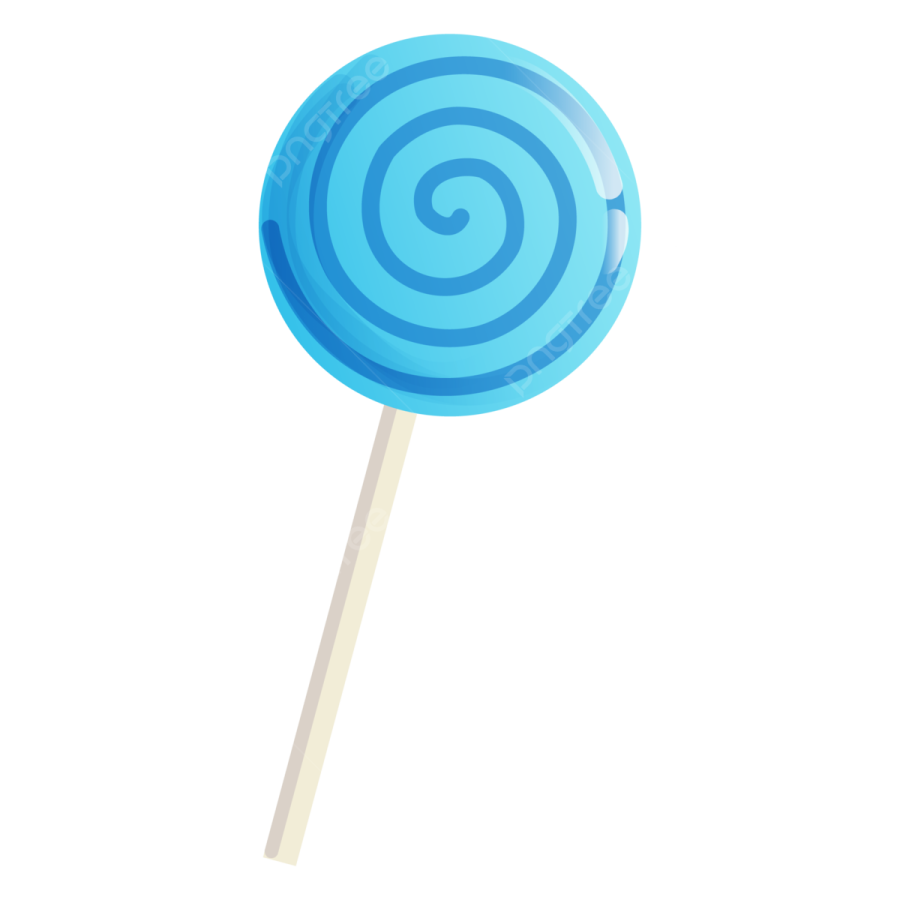 a blue lobok on a white background