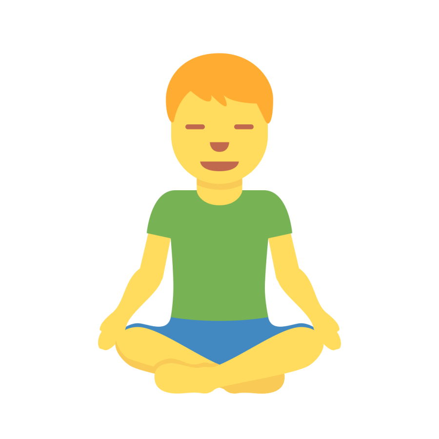a boy sitting in the middle of a yoga pose