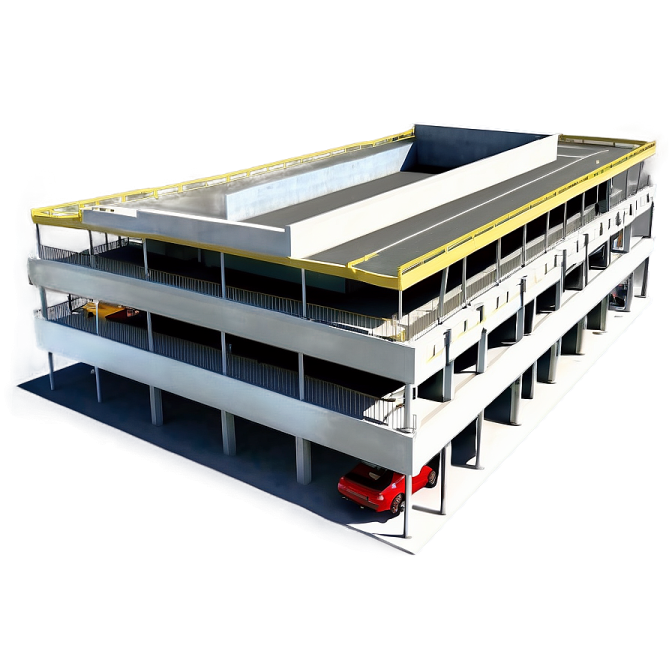 a rendering of a building with a car parked in front