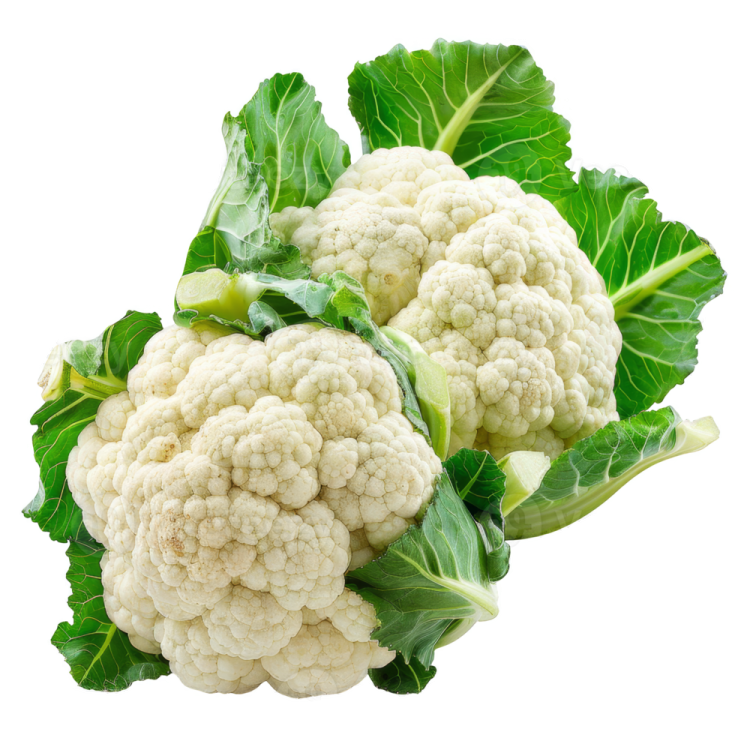 a bunch of caulia on a white background