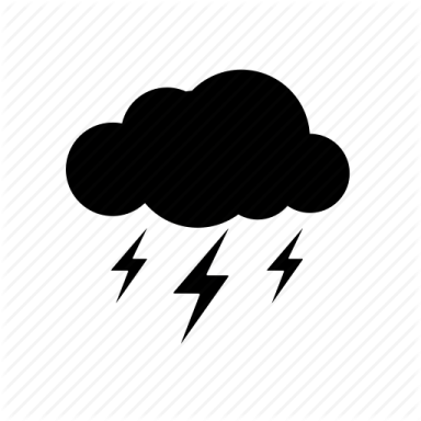 a cloud with lightning icon
