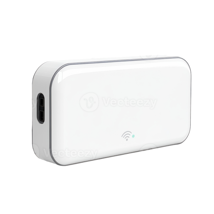 an image of a white power bank