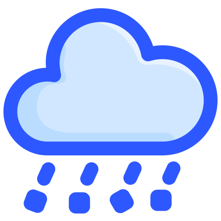 a cloud with rain coming from it