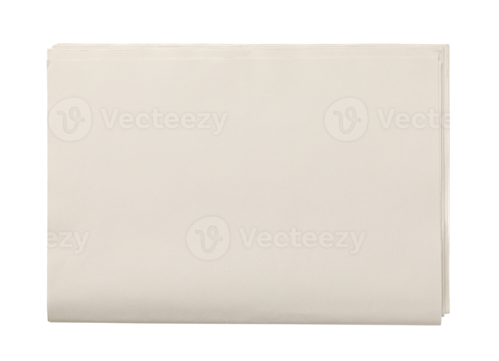 a blank paper on a white background