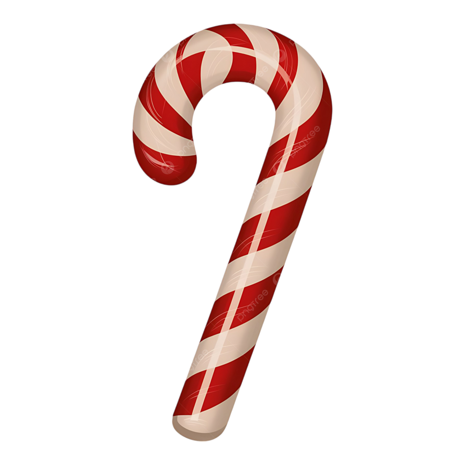 a candy cane on a white background