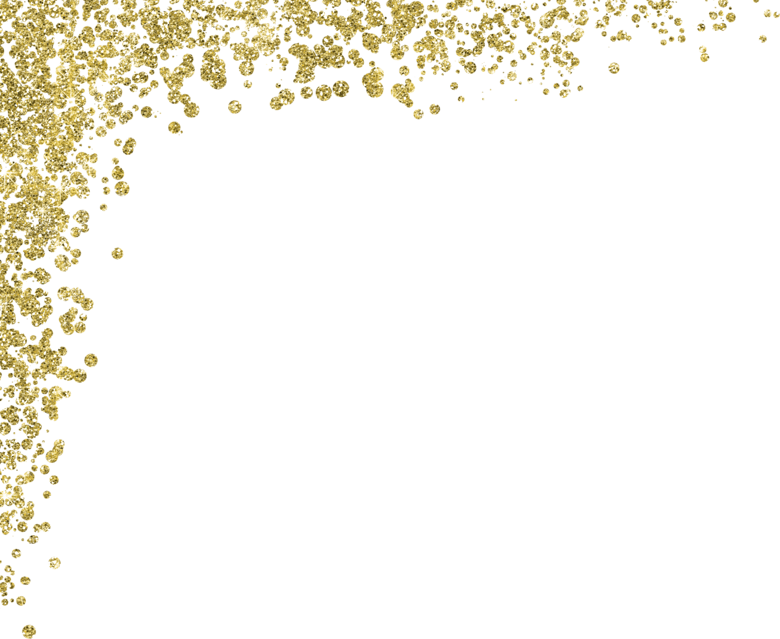 a white background with gold cons