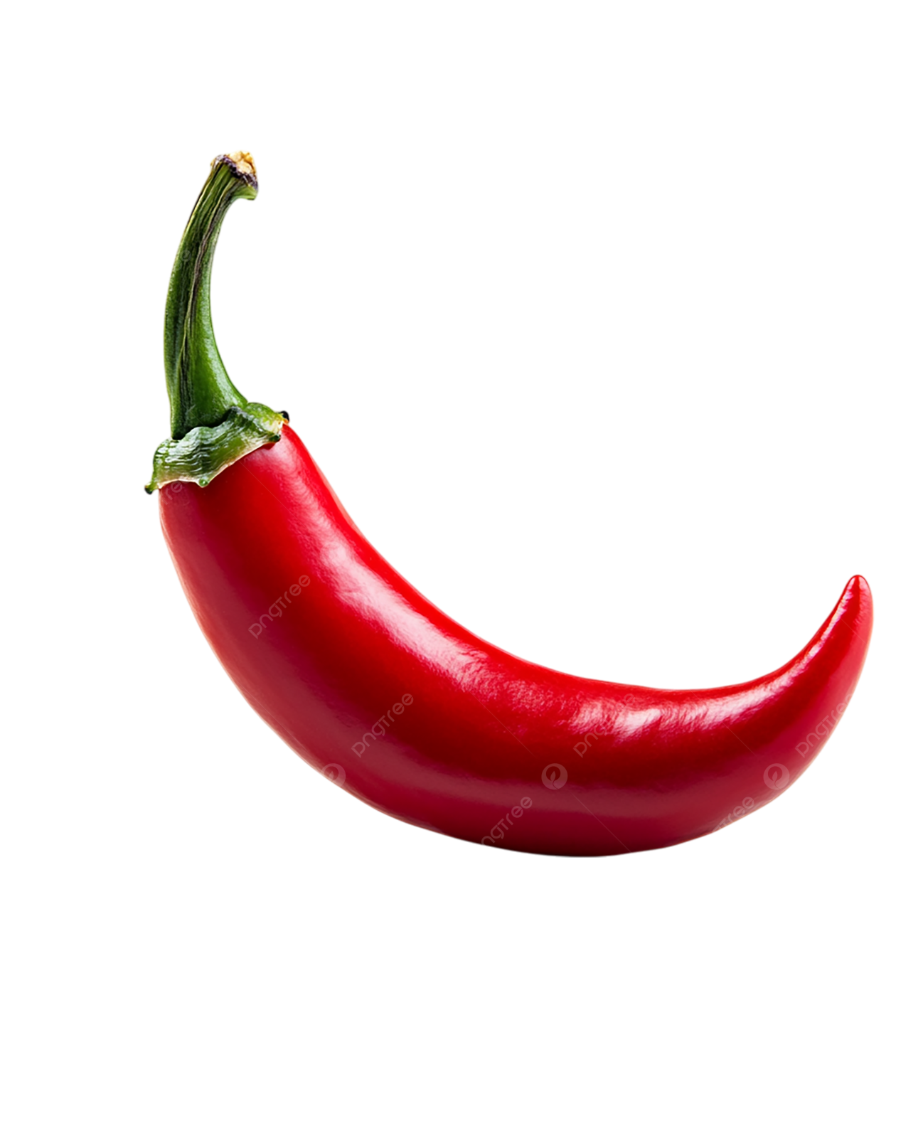 a red pepper on a white background