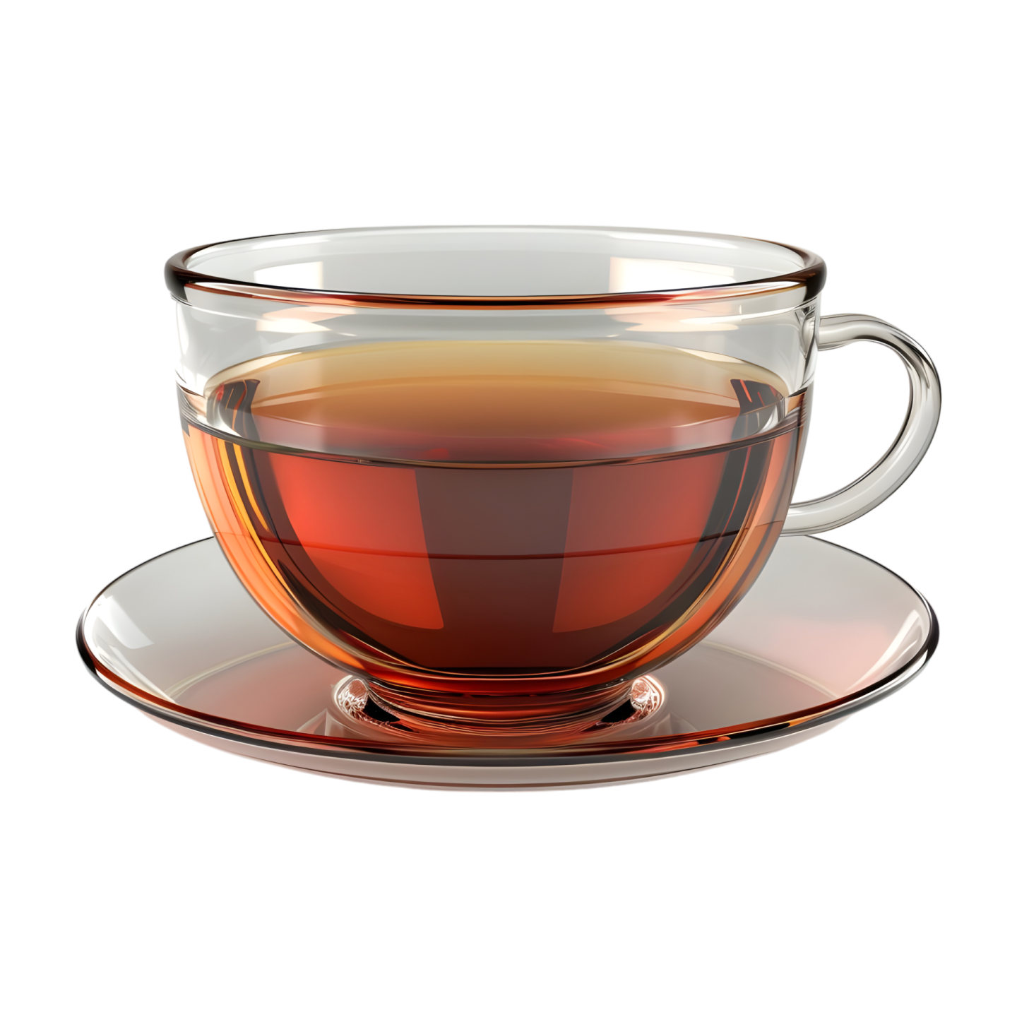 a cup of tea on a saucer