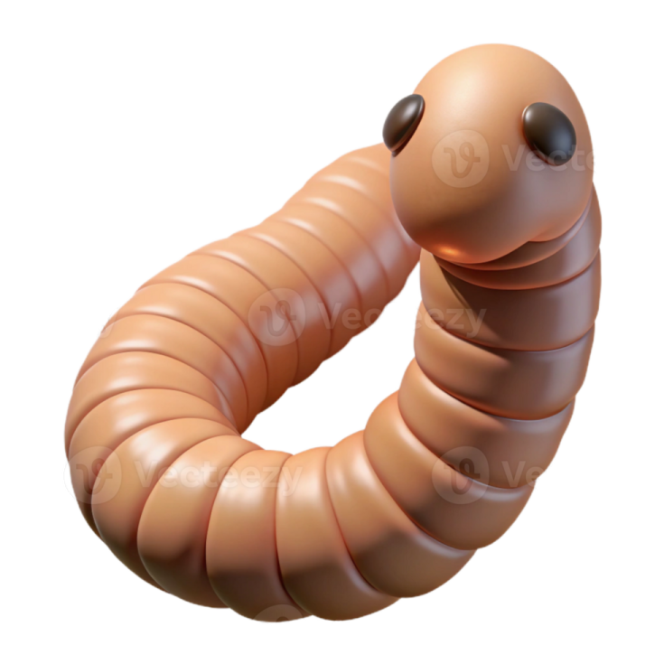 an image of a worm on a white background