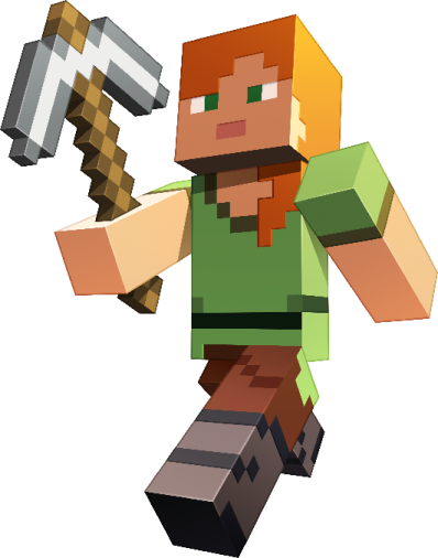 an image of a minecraft character