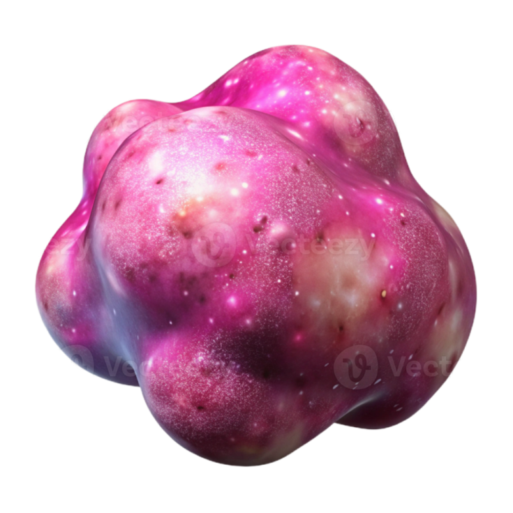 a close up view of a pink and purple jelly
