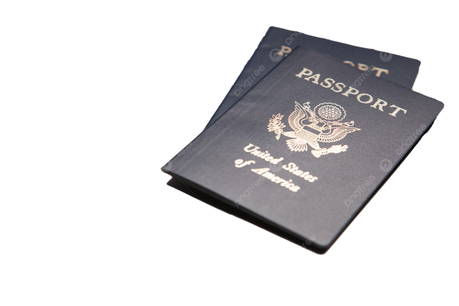 a passport on a white background