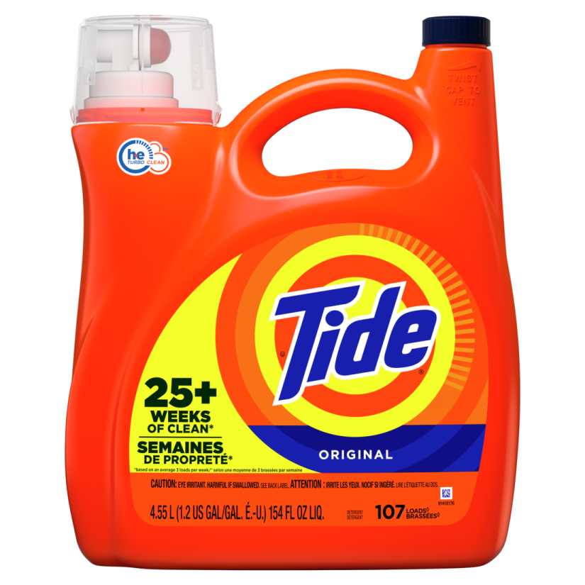 Tide free & clear laundry deter