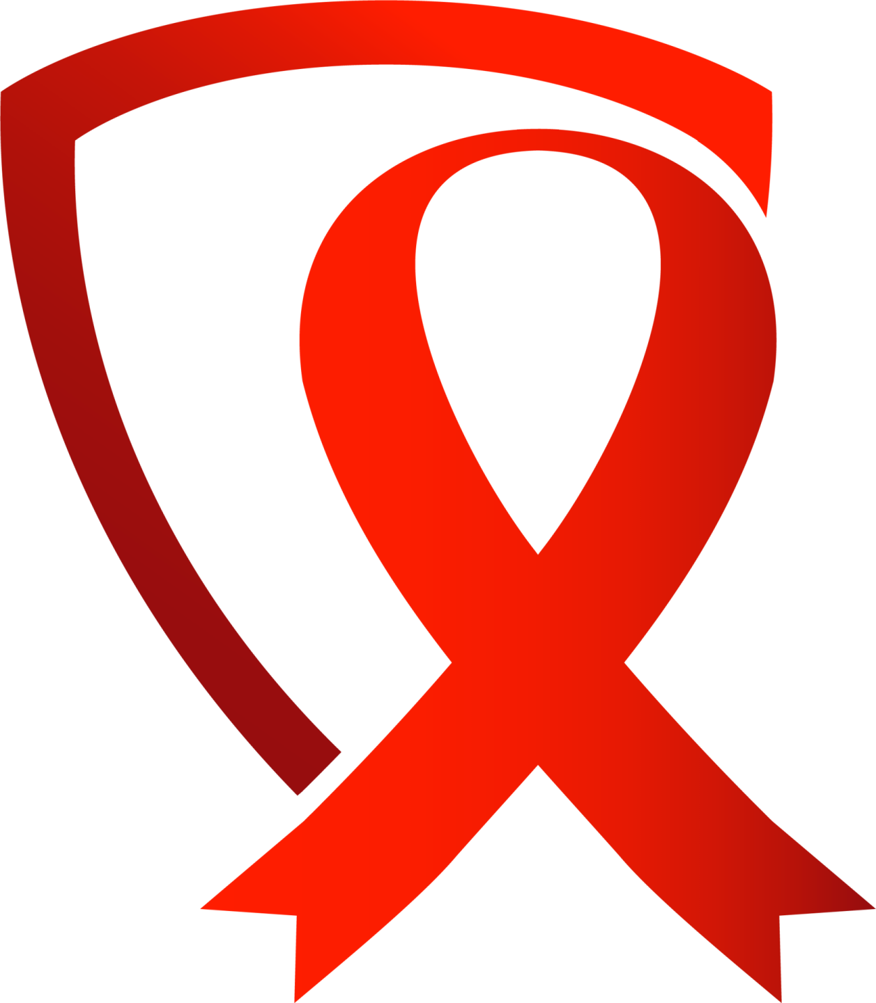 a red ribbon on a white background
